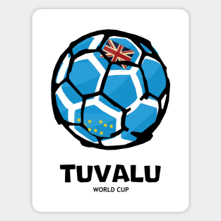 Tuvalu Football Country Flag Magnet